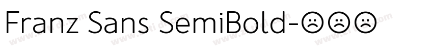 Franz Sans SemiBold字体转换
